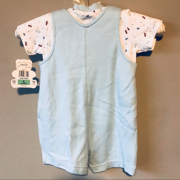Child of Mine Blue Overall Set | L | 6-9 Months - Picture 7 of 8